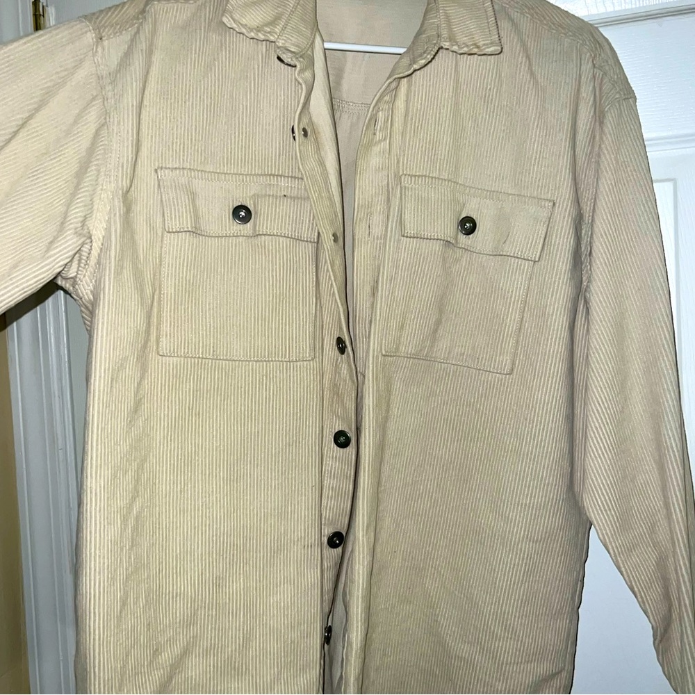 Tan Corduroy Shacket